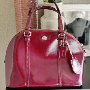 COACH Mini Sierra Satchell - Brick Red w/Gold Hardware